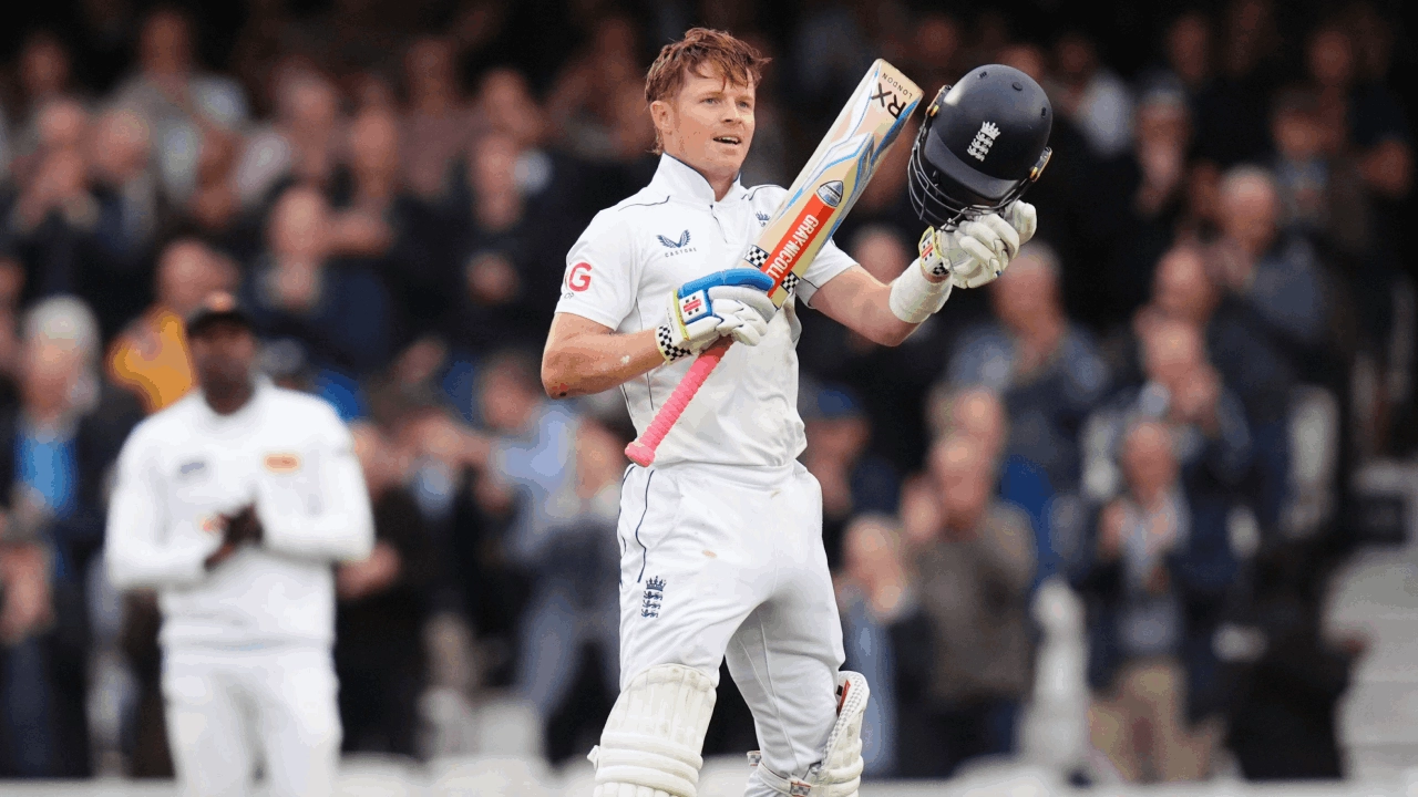 Ollie Pope makes history in the Test cricket